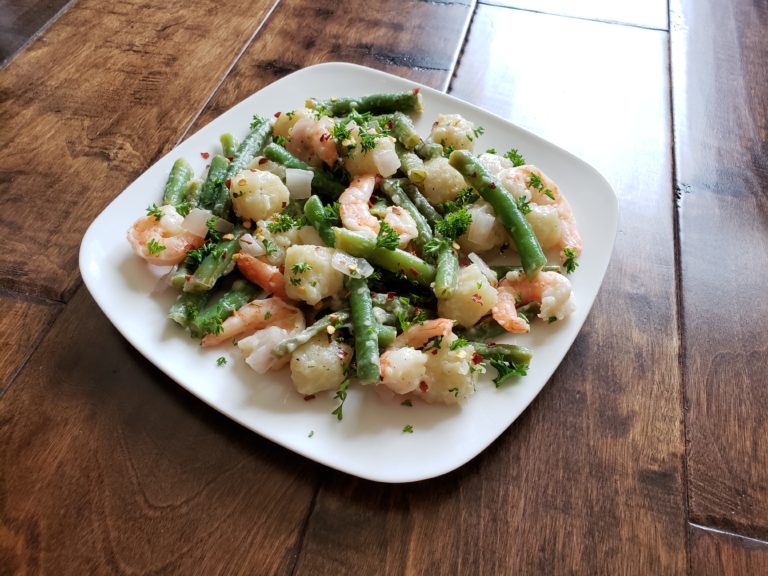 Shrimp, Green Beans, and Gnocchi
